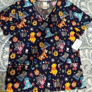 Disney Winnie the Pooh Scrub Top